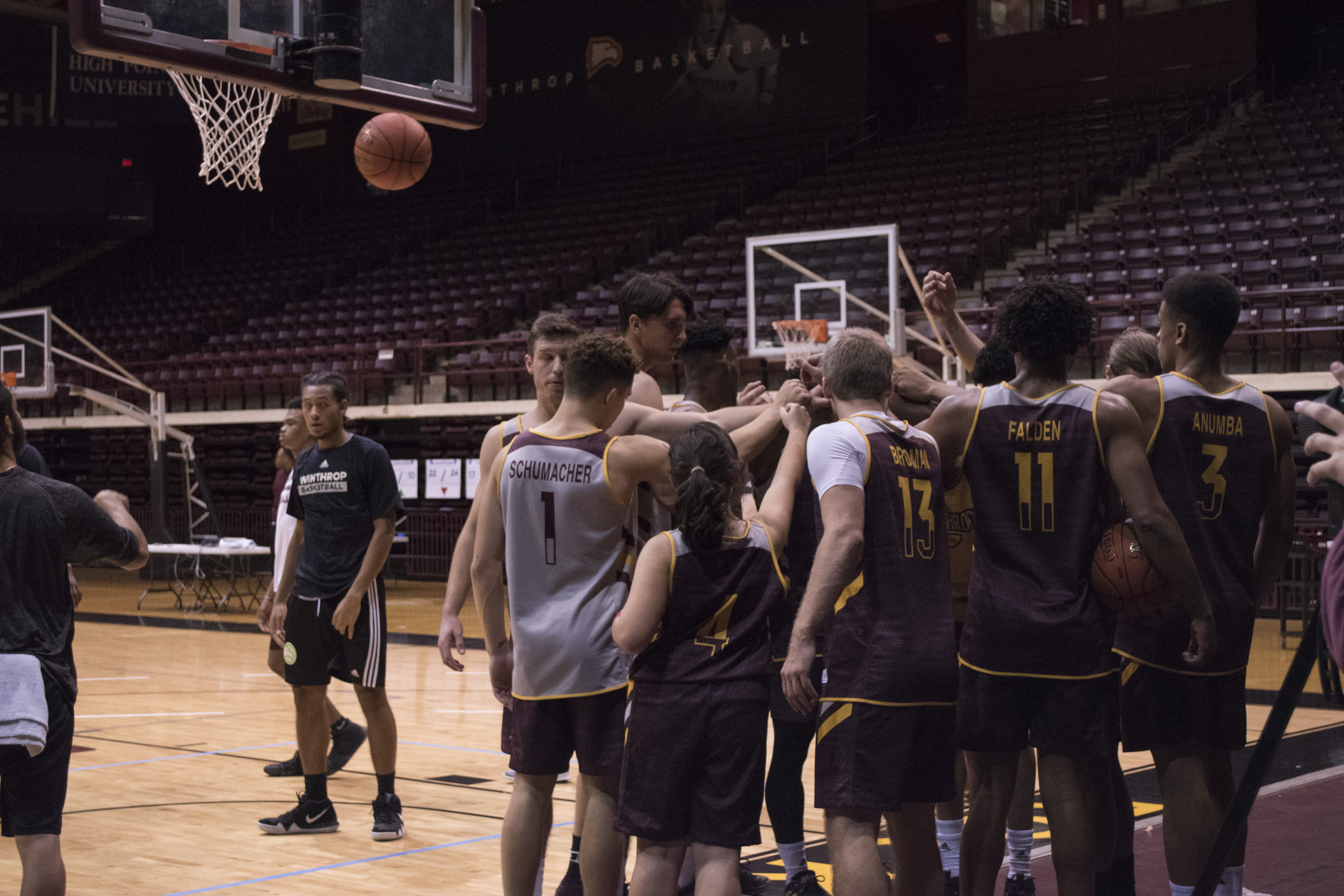 Get your head in the game with TJ: Female journalist shadows the men’s basketball team for the day