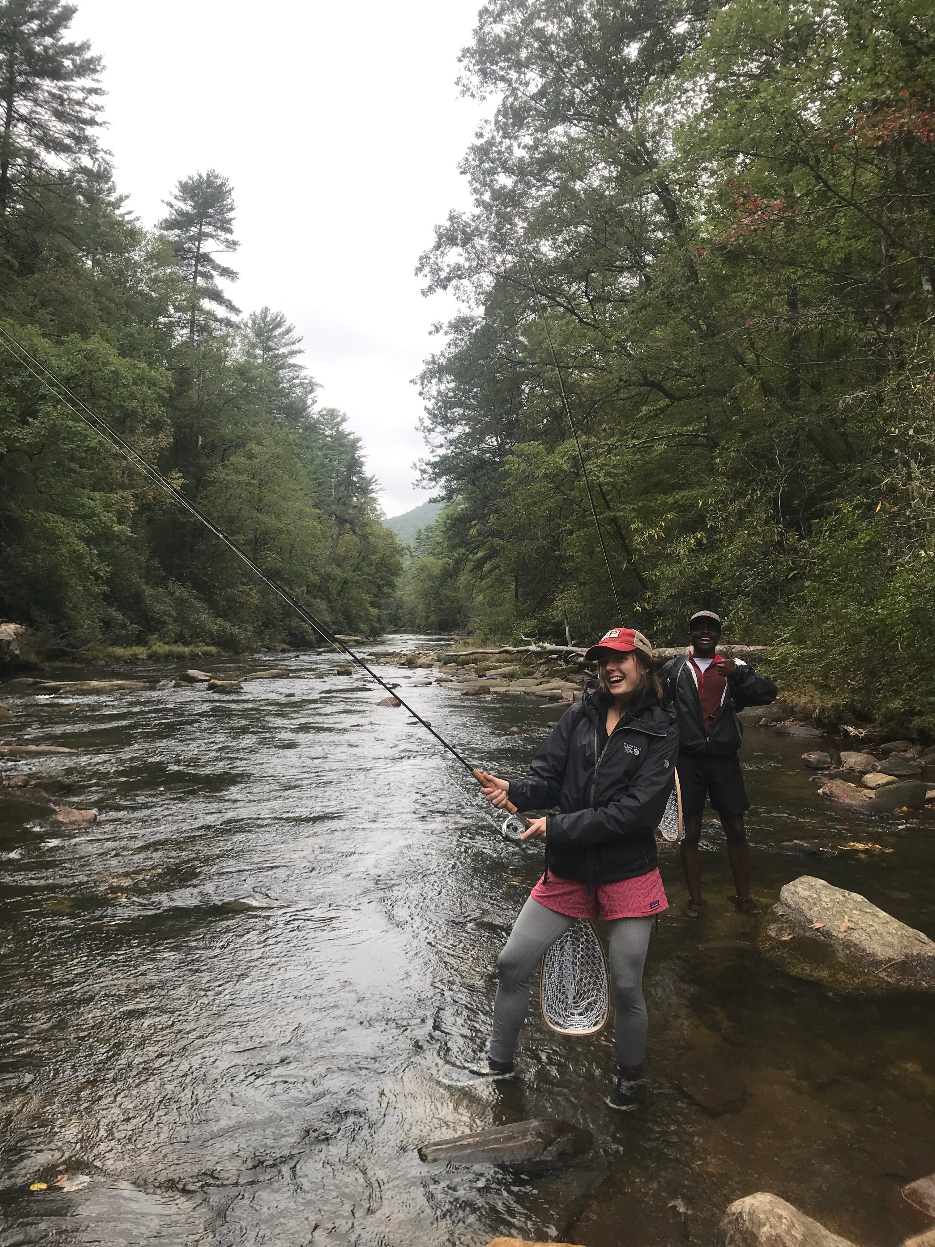 Winthrop goes fly fishing