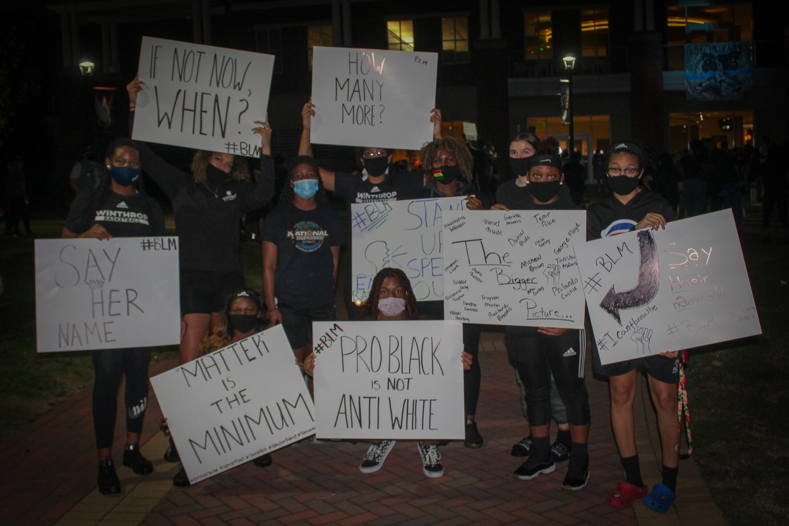 Winthrop Student-Athletes March for Black Lives