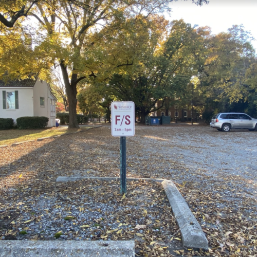 Faculty and staff parking on Winthrop’s campus