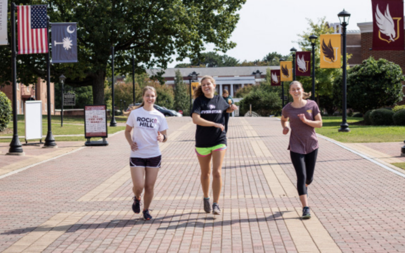 Winthrop Team FTK and running club partner for 5K
