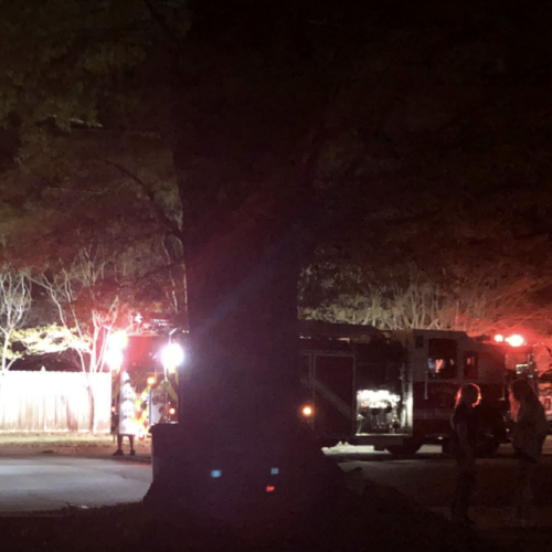 Off-campus crash causes power outage, ignites power line on Charlotte Avenue