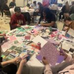 Winthrop Students engage in creating vision boards as a part of Winthrop's career center and Winthrop counseling services' event.