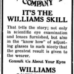 An ad for an optometrist in Rock Hill (cr: FIRST EVER issue of the johnsonian)