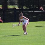 Chloe playing defense for Winthrop against Clemson / Courtesy of Chloe Patterson