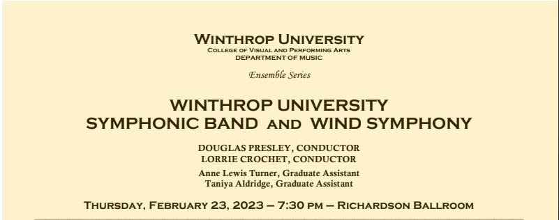 Wind symphony and symphonic band present a new series