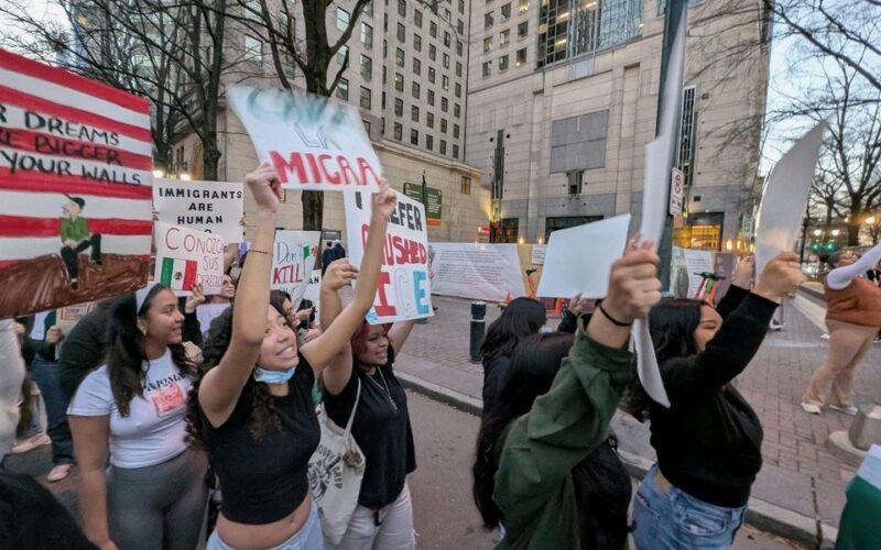 Winthrop Students Protest Trump Administration Led ICE Raids in Charlotte