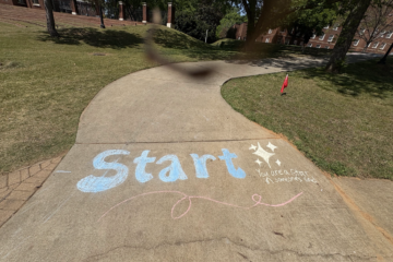 Students Participate in a Suicide Prevention Event on Campus