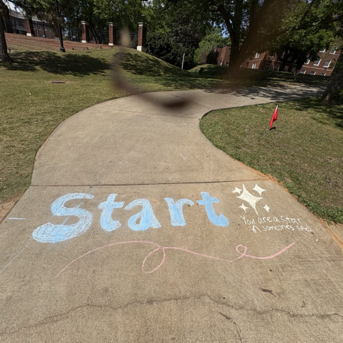 Students Participate in a Suicide Prevention Event on Campus